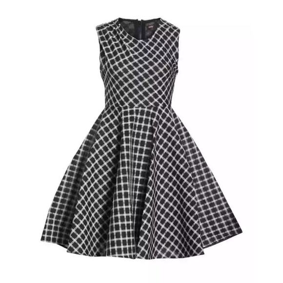 NEW Maje Reine Plaid Dress Sz 3/L - Picture 2 of 10